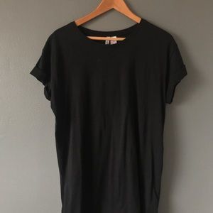 Black T Shirt Dress Small